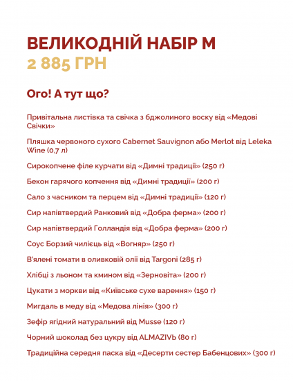 Картинка Великодній набір M