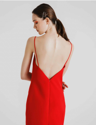 Картинка Сукня міді червона