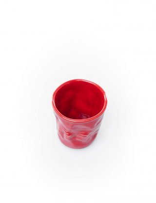 Картинка Склянка керамічна червона, 80 мл