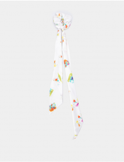 Картинка Біла пов'язка з візерунком