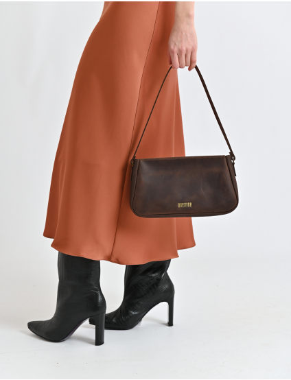 Картинка Сумка коричнева шкіряна