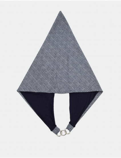 Картинка Синьо-сірий шарф