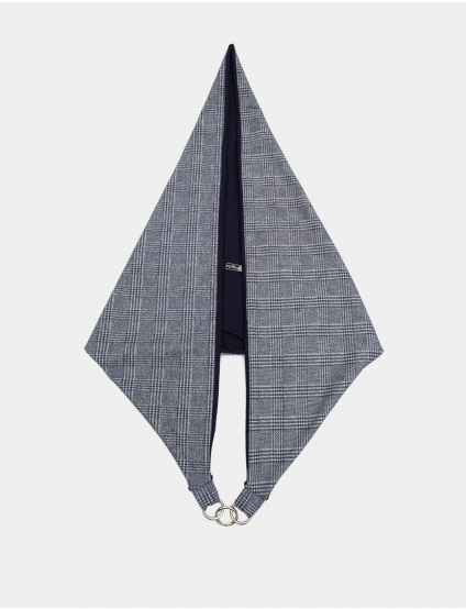 Картинка Синьо-сірий шарф