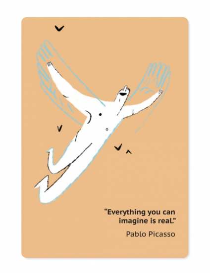 Картинка Магнітна листівка "Everything is real"