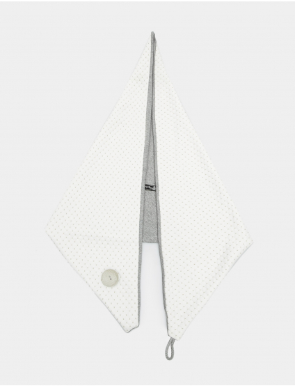 Картинка Жіночий сіро-білий шарф