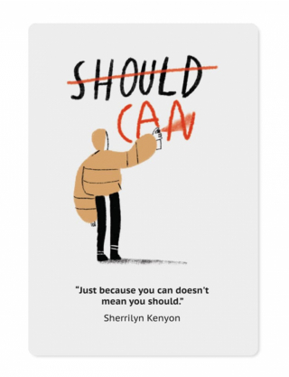 Картинка Магнітна листівка "Should & Can"