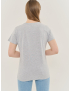Картинка Жіноча сіра футболка з принтом