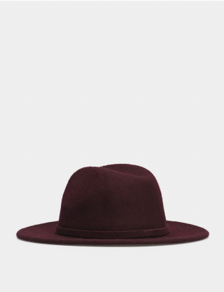 Картинка Жіночий бордовий капелюх