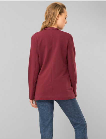 Картинка Жіночий бордовий жакет