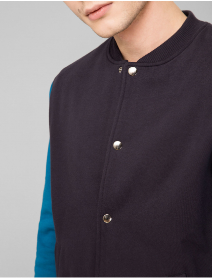 Картинка Чоловічий темно-синій бомбер