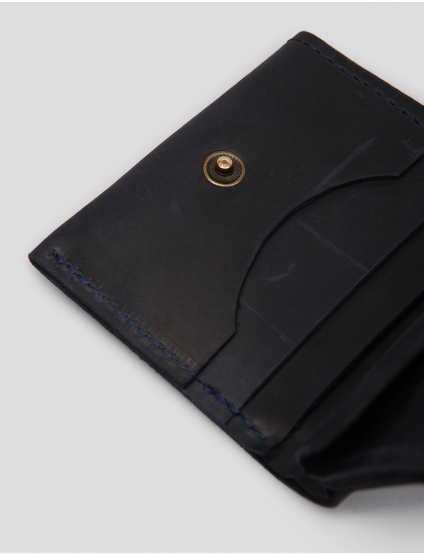 Image Жіночий синій шкіряний гаманець
