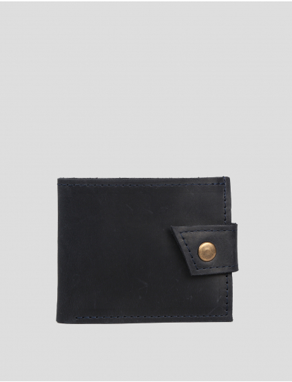 Картинка Темно-синій шкіряний гаманець