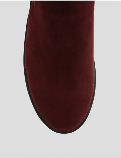 Картинка Жіночі бордові шкіряні черевики