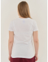 Картинка Біла жіноча футболка з принтом