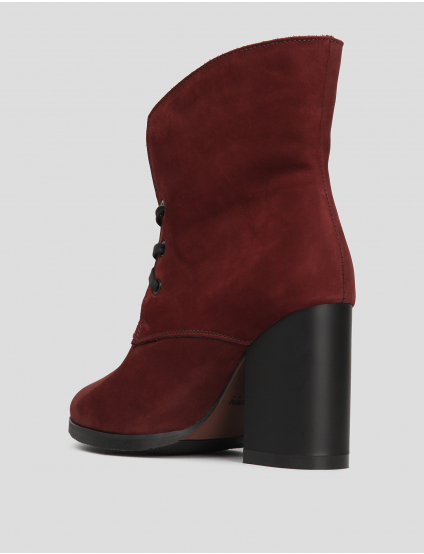 Картинка Жіночі бордові шкіряні черевики