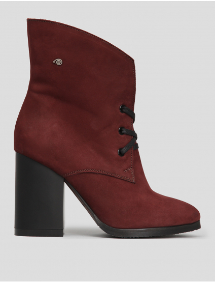 Картинка Жіночі бордові шкіряні черевики