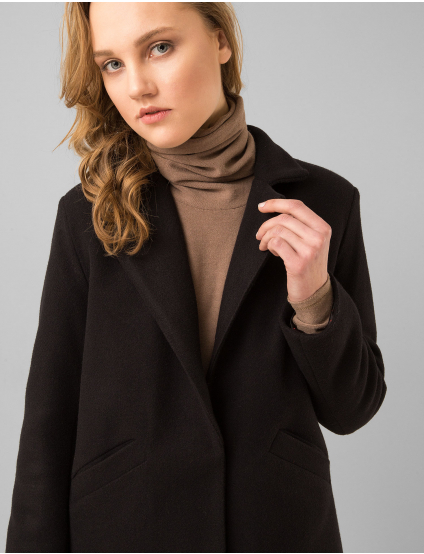 Картинка Жіноче чорне пальто