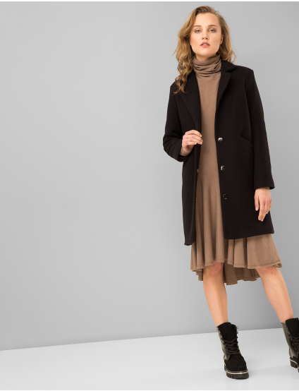 Картинка Жіноче чорне пальто