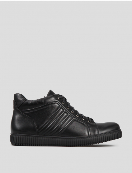 Image Чоловічі чорні шкіряні черевики