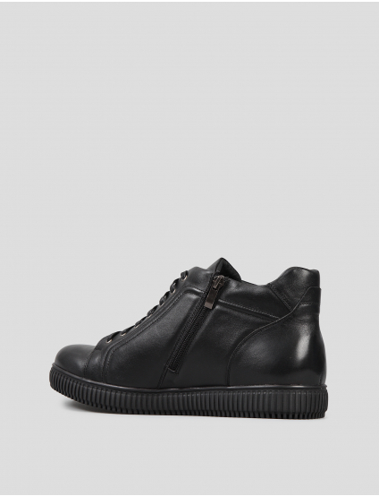 Картинка Чоловічі чорні шкіряні черевики