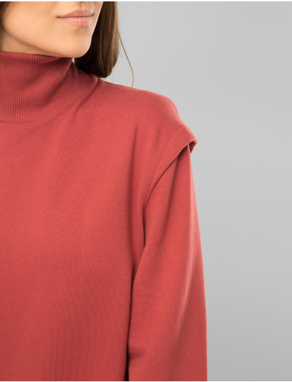 Картинка Жіночий бордовий утеплений світшот