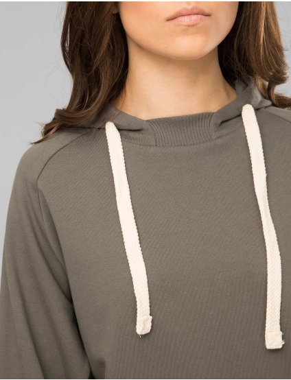 Картинка Жіноче зелене утеплене худі