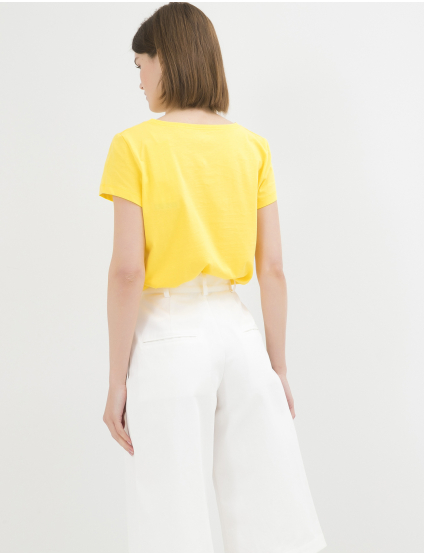 Картинка Жіноча жовта футболка