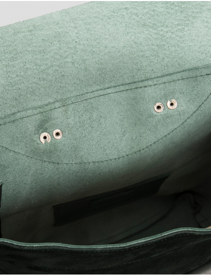 Image Зелений шкіряний рюкзак