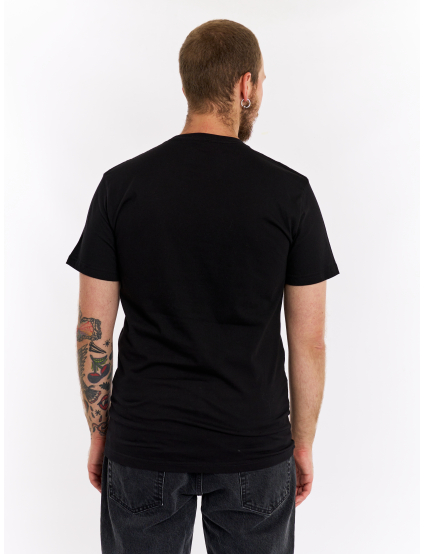 Image Чоловіча чорна футболка з принтом