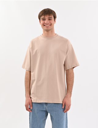 Картинка Оверсайз футболка світло-коричнева