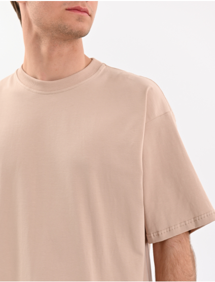 Картинка Оверсайз футболка світло-коричнева