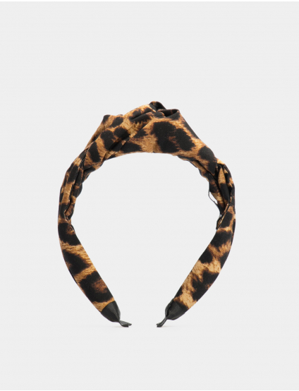 Картинка Темно-коричневий обруч з візерунком