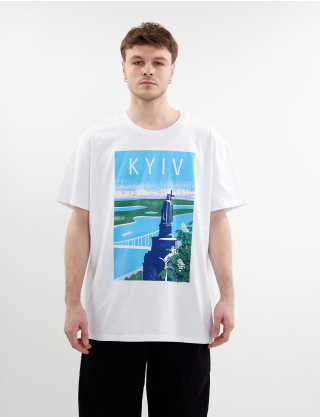 Картинка Футболка біла з принтом