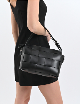 Картинка Сумка шкіряна чорна