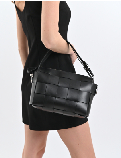 Картинка Сумка шкіряна чорна