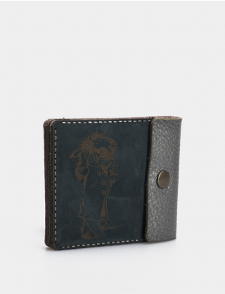 Картинка Сріблясто-рожевий шкіряний гаманець