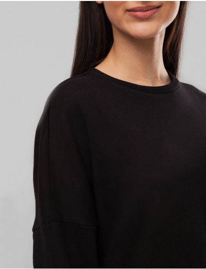 Картинка Жіночий чорний світшот