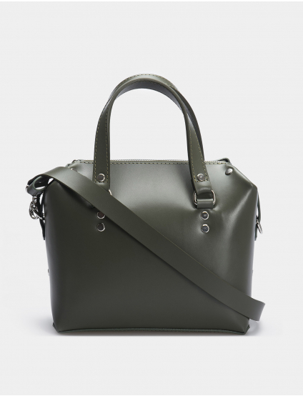 Картинка Сумка зелена шкіряна