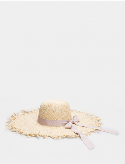 Картинка Бежевий солом'яний капелюх