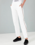 Картинка Жіночі білі штани з лампасами