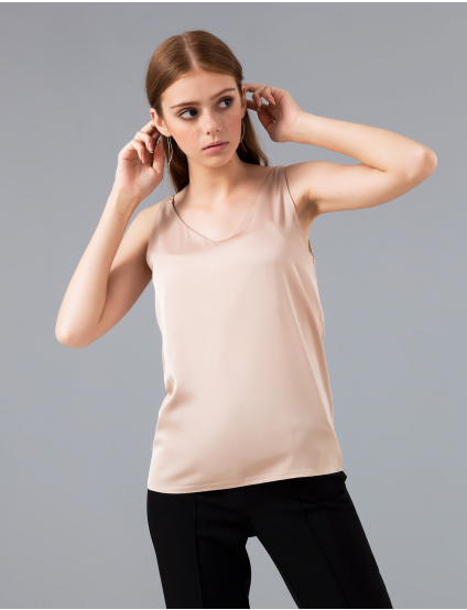 Картинка Жіночий бежевий топ
