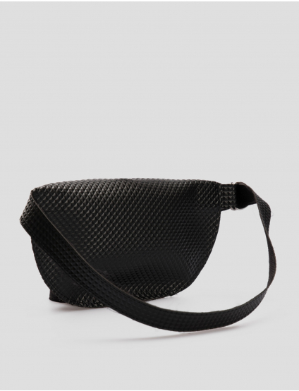 Картинка Жіноча чорна поясна сумка