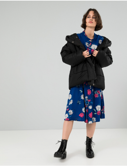 Картинка Синя сукня з візерунком