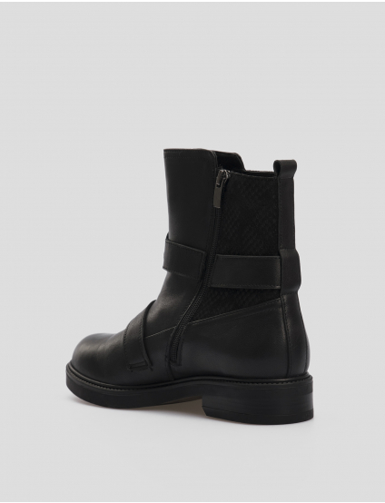 Картинка Жіночі чорні шкіряні черевики