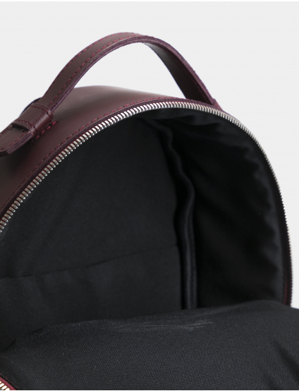 Картинка Жіночий бордовий шкіряний рюкзак