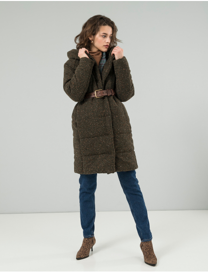 Картинка Жіночий зелений пуховик