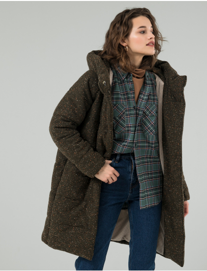 Картинка Жіночий зелений пуховик