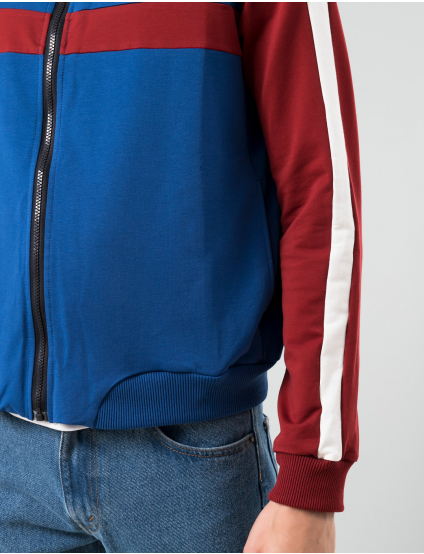 Картинка Чоловіча бордово-синя куртка