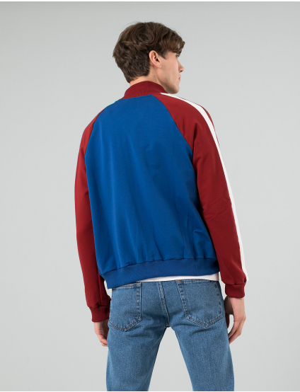 Картинка Чоловіча бордово-синя куртка