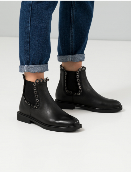 Картинка Жіночі чорні черевики